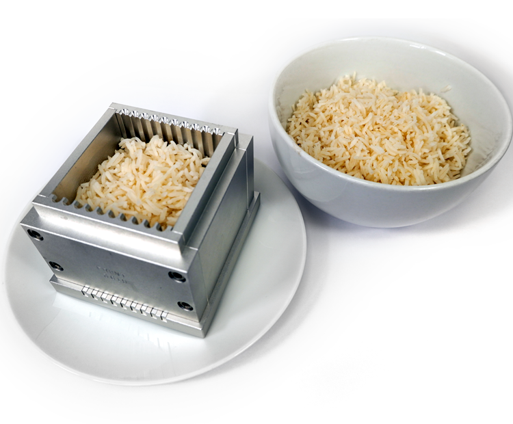 The Kramer Shear Cell tests rice in bulk to replicate bite and chew mouthfeel