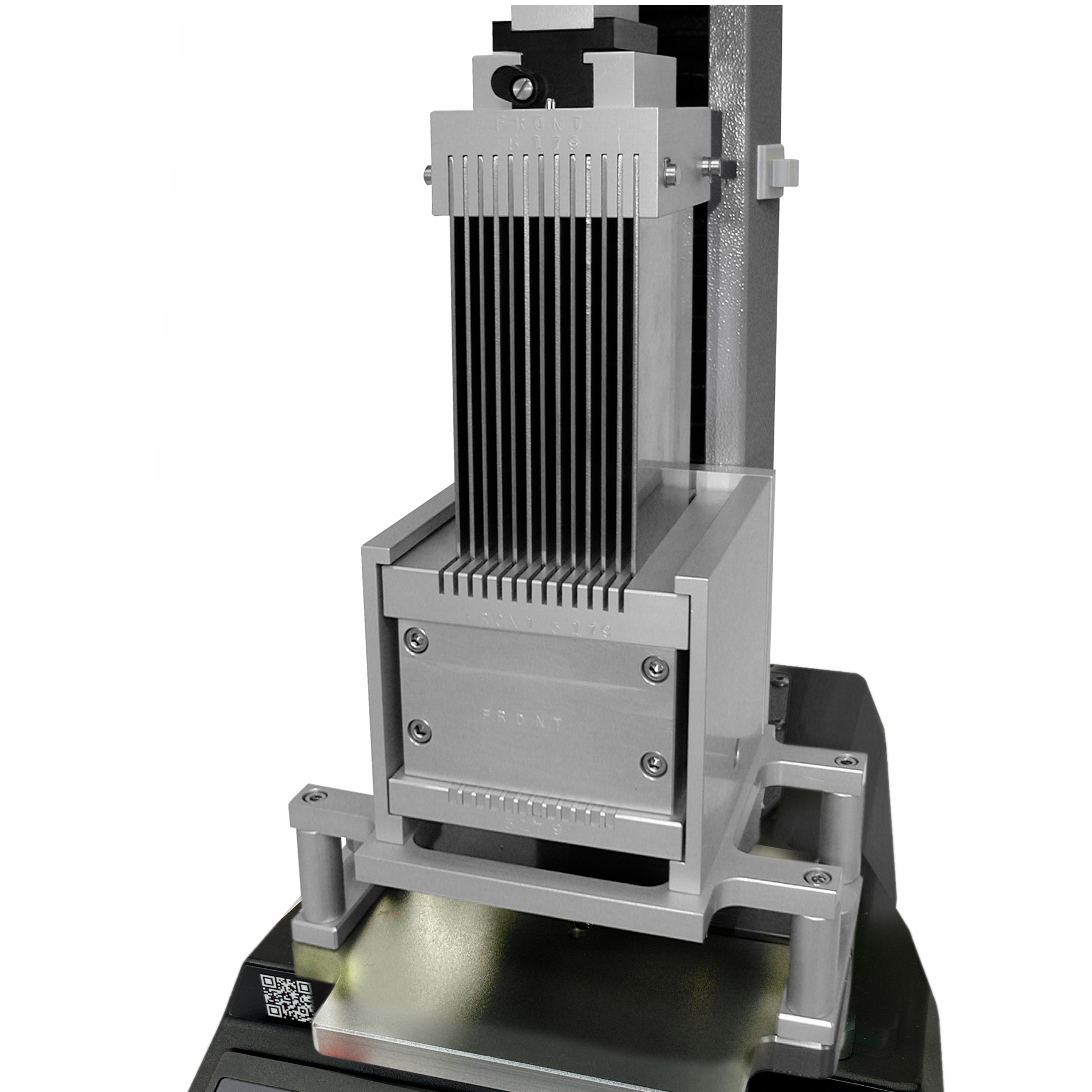 Kramer thin-blade Shear Cell fitted to the interchangeable fixture base plate