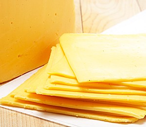 Cheese slices tested for firmness and lack of stickiness