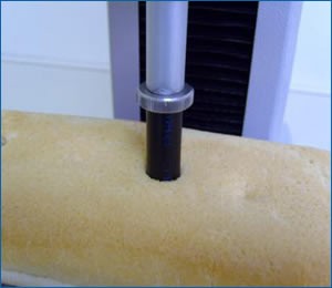 texture analysis testing of french bread