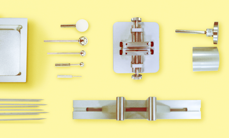 Texture analyzer test fixtures and accessories